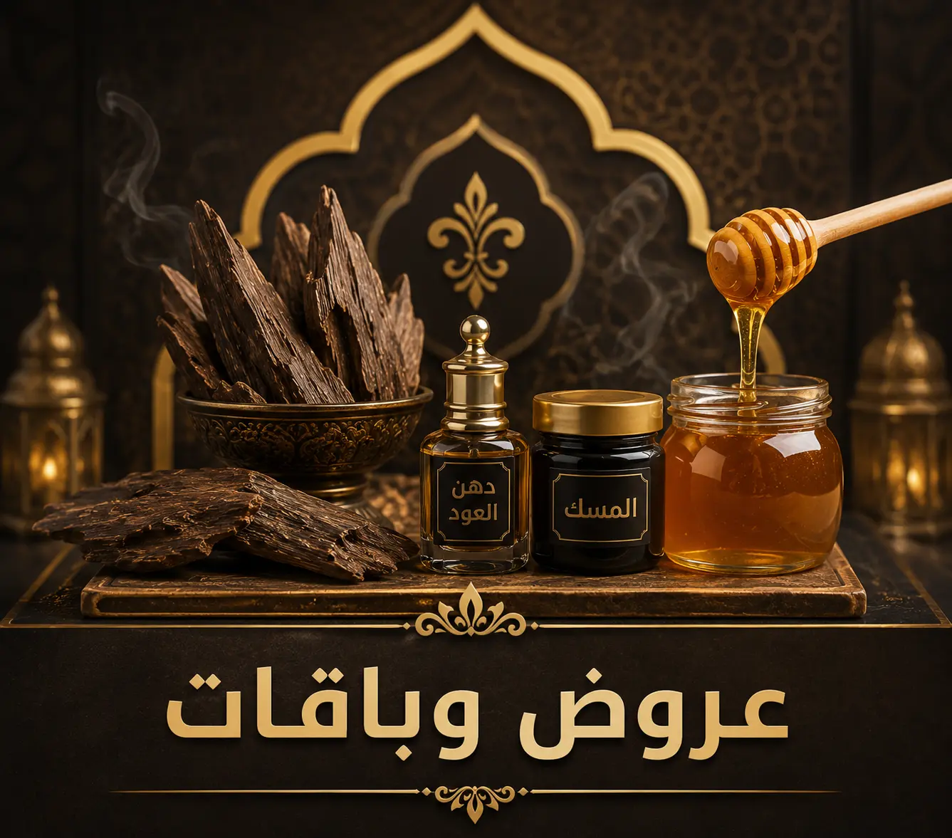 عروض وباقات العود الطبيعي والمسك و أدهان العود